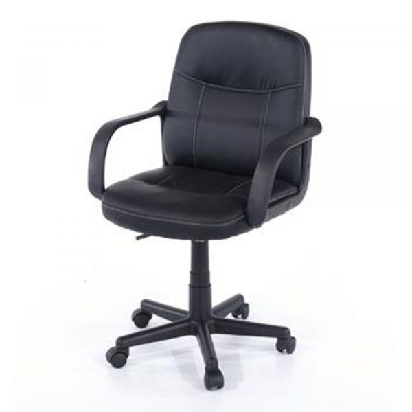 Earl Office Chair, Pu Black