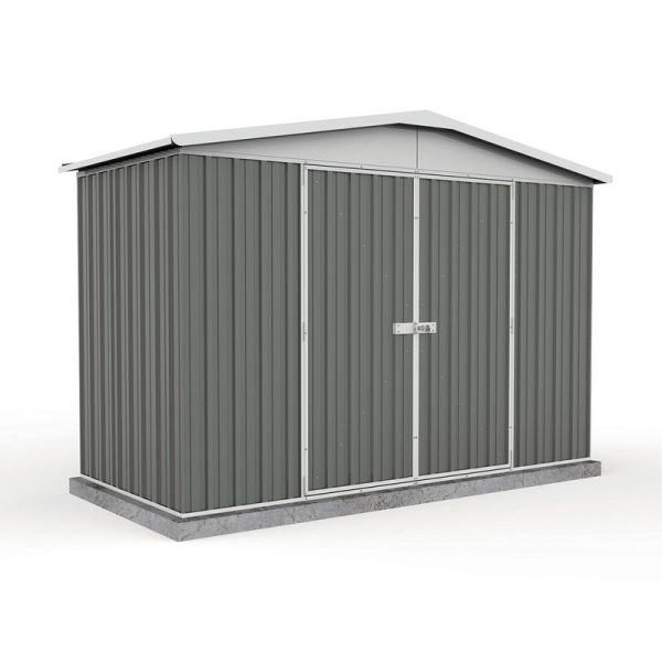 Absco 3 x 1.44 m Woodland Regent Shed - Metal - L144 x W300 x H206 cm - Grey