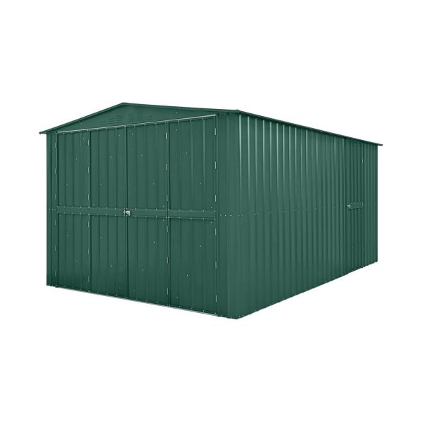 10 x 15 Feet Globel Dual Door Workshop Garage - Steel/Metal - Green