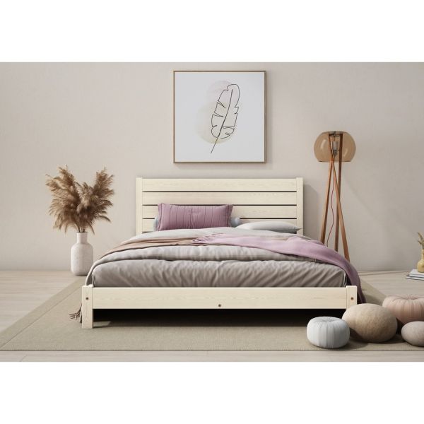 Shibui Bed Frame 3 Feet - Wood - L197 x W98 x H90 cm - Feather