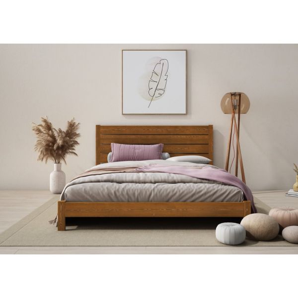 Shibui Bed Frame 4 Feet - Wood - L197 x W128 x H90 cm - Umbra