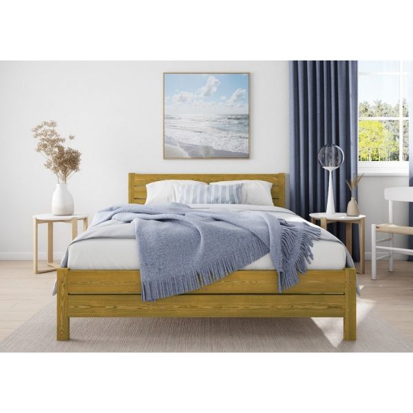 Alva Bed Frame 3 Feet - Wood - L197 x W98 x H90 cm - Botany
