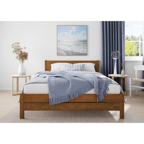 Alva Bed Frame 3 Feet - Wood - L197 x W98 x H90 cm - Umbra