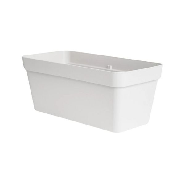 Cleo Rectangle Flower Box - L27.5 x W59 x H24.6 cm - White