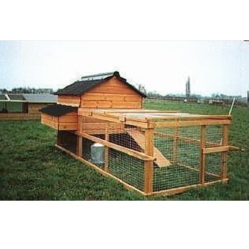 Grosvenor Standard Raised Poultry House with Run - L117 x W305 x H158 cm