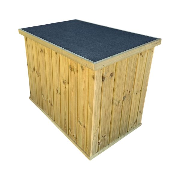 Wooden Garden Chest for Outdoor Storage - L100 x W60 x H80 cm
