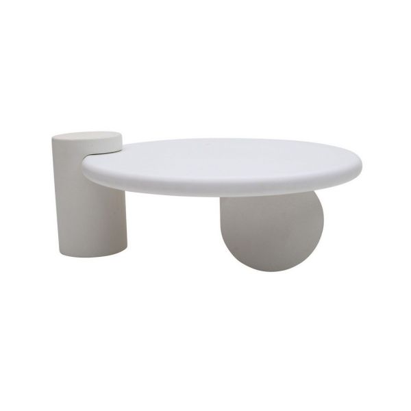 Geo Modern Abstract Coffee Table - L90 x W105 x H40 cm - Brown