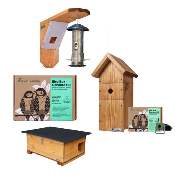 WiFi Camera Bird and Hedgehog Rewilding Pack - L53 x W36 x H22 cm
