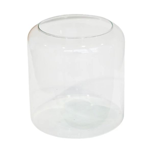 Hurricane Lantern with Sand - Glass - L23 x W23 x H31 cm - Clear