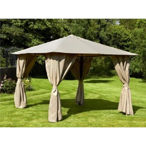 Venice Heavy Duty Square Gazebo - L260 x W260 x H260 cm - Beige