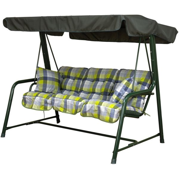 Pendulum Swinging Bed Hammock Green Stripe