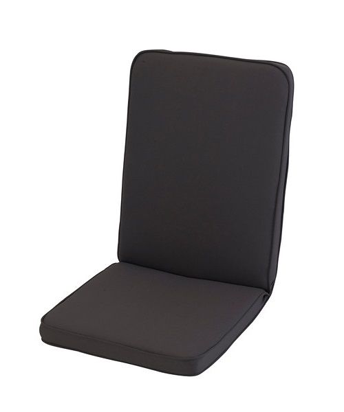 Low Recliner Outdoor Garden Furniture Cushion - L96 x W42 cm - Charcoal Grey