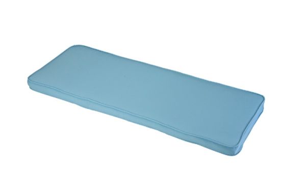Placid 2 Seater Bench Outdoor Garden Furniture Cushion - L116 x W48 x H4 cm - Blue