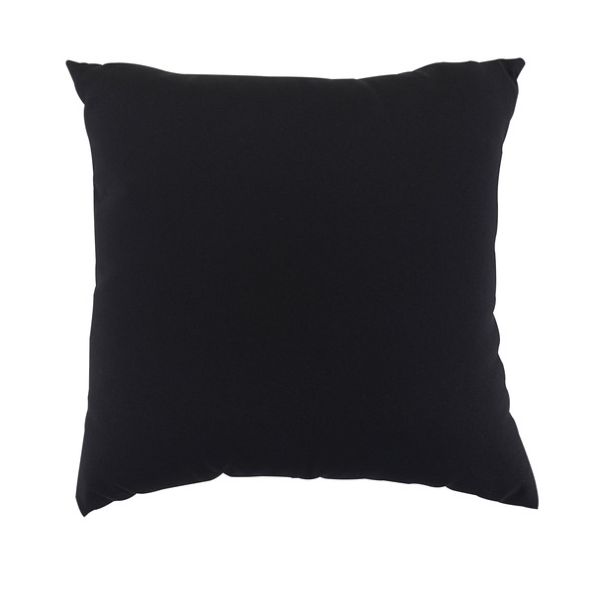 Scatter Cushion 18 x 18 Outdoor Garden Furniture Cushion (Pack of 4) - L46 x W46 cm - Black