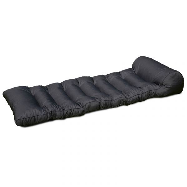 Single Floor lounger Cushions Plain - Black