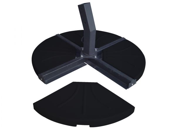 Parasol Four Part 80kg Concrete Black
