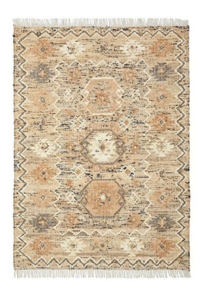 Rustica Hand Woven Kilim - Jute - L230 x W160 x H1 cm - Beige