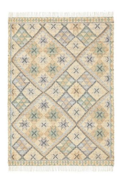 Ocean Hand Woven Kilim - Wool - L230 x W160 x H1 cm - Beige