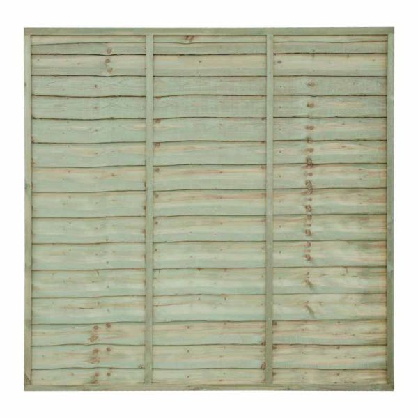 Grange Superior Vertical Trade Lap Panel - Pressure treated Timber - L4 x W182.8 x H180 cm - Green