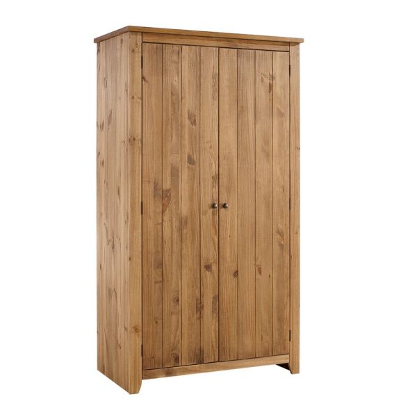 Havana 2 Door Wardrobe - Pine - L57 x W103 x H186 cm - Pine