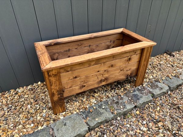 Multi Pack of 3 - Prestbury Raised Rectangular Large Trough - Timber - L41 x W83 x H42 cm