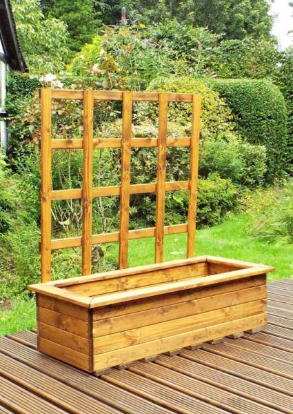 Extra Large Kensington Planter - Wood - L49.5 x W109 x H72 cm