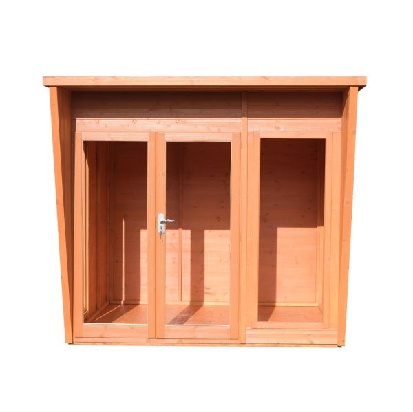 Highclere 8 x 6 Feet Double Door with Three Windows Summerhouse