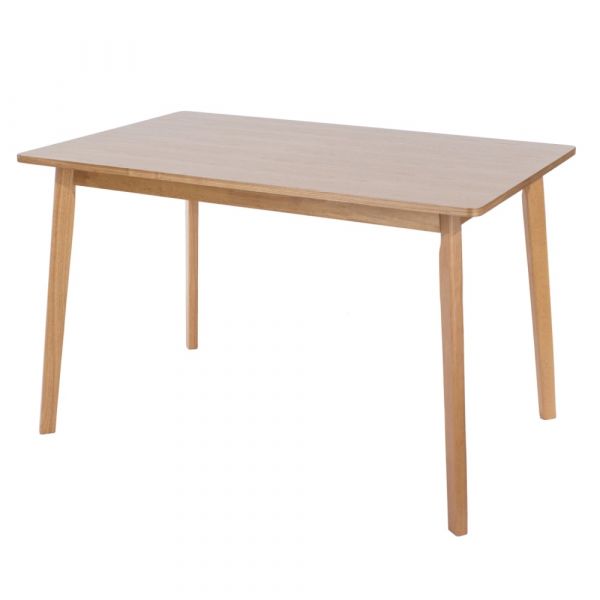 Rectangular Fixed Ash Veneer Top Table, With Angle