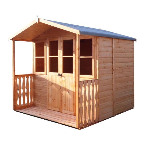Houghton Shiplap Summerhouse Garden Sun Room Approx 7 x 7 Feet