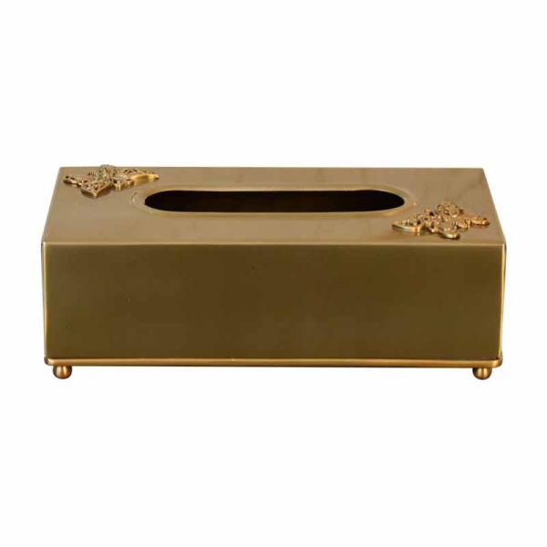 Modern Brass Tissue Box