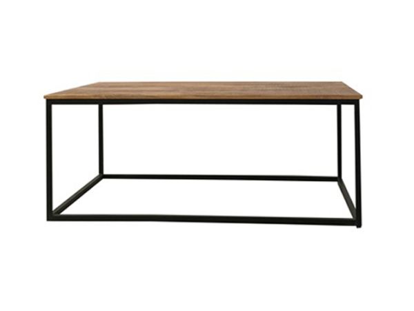 Industrial Coffee Table - Mango Wood/Iron - L60 x W110 x H45 cm - PP Sawn Finish