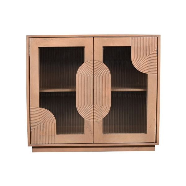 Indus Small Sideboard - Solid Wooden - L40 x W95 x H85 cm - Brown