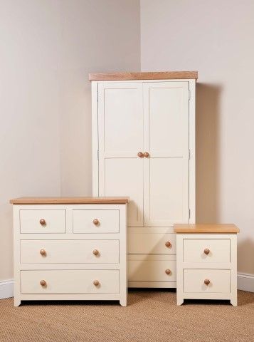 Jamestown Bedside Cabinet, Chest of Drawers And Wardrobe Set