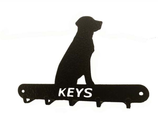 Labrador Key Holder - Steel - L15 x H9 cm