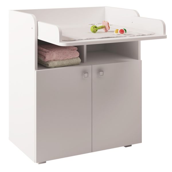 Kidsaw Kudl Kids Changing Board Cupboard with Storage 1270 - White