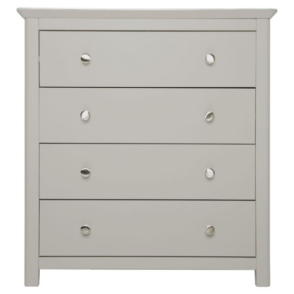 Highland Home LB Assembled Grey Painted 4 Drawer Chest 