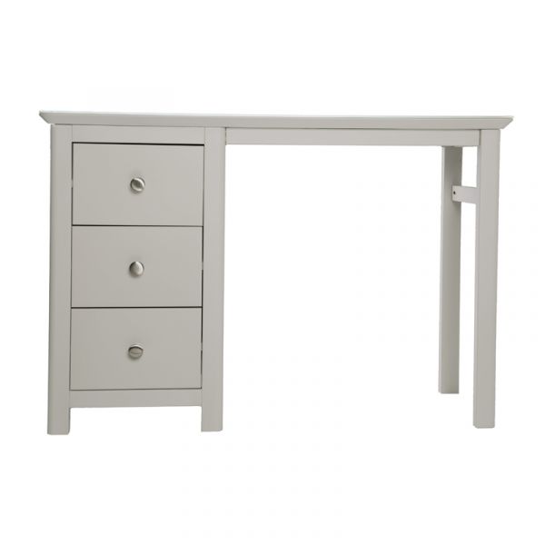 Highland Home LB Assembled Grey Painted Single Pedestal Dressing Table 