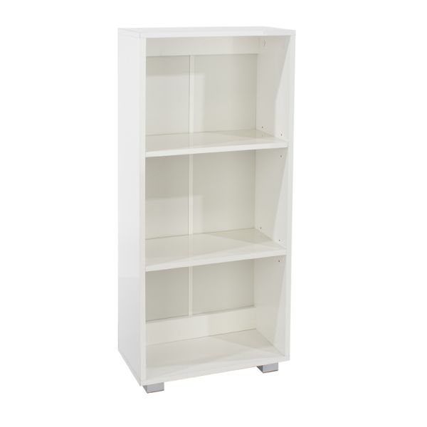 Low Narrow Bookcase - MDP - 60 x 40 x 80 cm - White