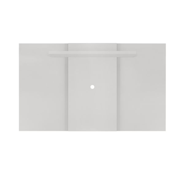 Extendable Fixed TV Wall Panel - MDP - L22 x W136 (Extendable Upto 150 cm) x H90.3 cm - White - Flat Packed