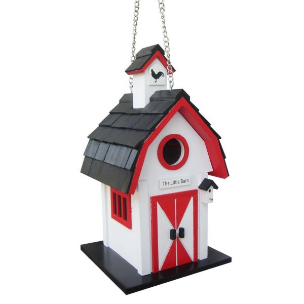 The Little Barn Birdhouse - White