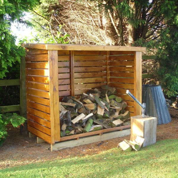 6 x 3 Feet Large Heavy Duty Dip Treated Log Store - Outdoor Firewood storage shelter