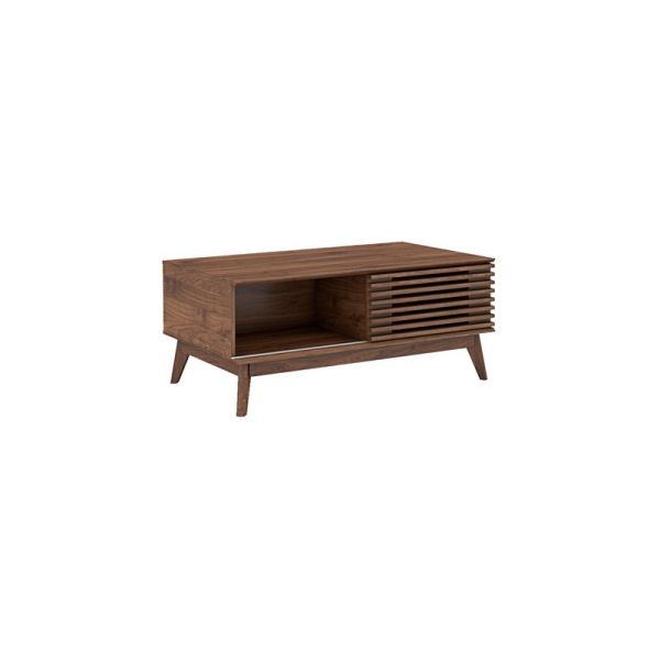 Coffee Table - MFC/MDF - L60 x W106 x H44.5 cm - Dark Columbian Walnut