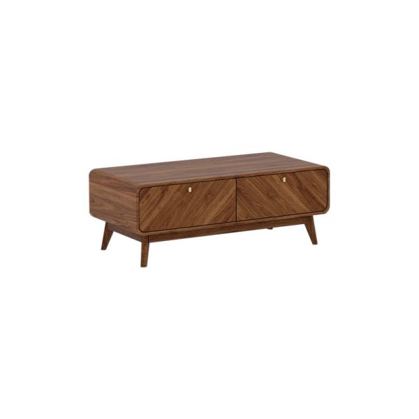 Coffee Table - MFC/MDF - L56 x W120 x H43 cm - Columbian Walnut