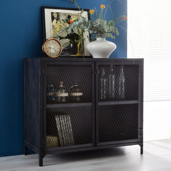 Small Sideboard - Metalica Iron - L40 x W90 x H80 cm