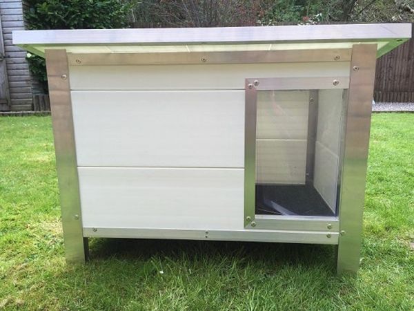 Kesgrave XXL dog kennel - L112.5 x W159 x H100 cm - White