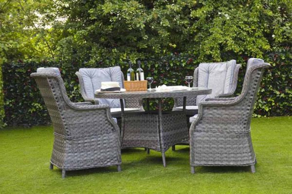 Amalfi 4 seater dining on sale set with cushions