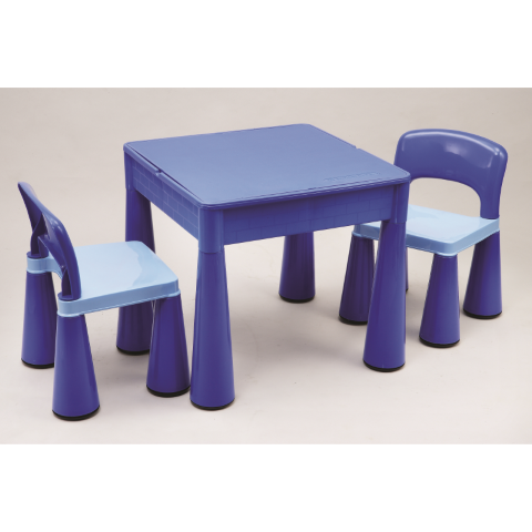 Children's Multi - Purpose Table & Chairs Set - Blue