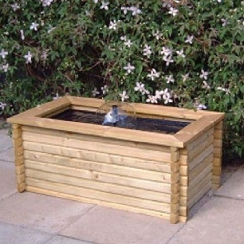 60 Gallon Rectangular Pool - Timber - L122 x W68.5 x H50.8 cm