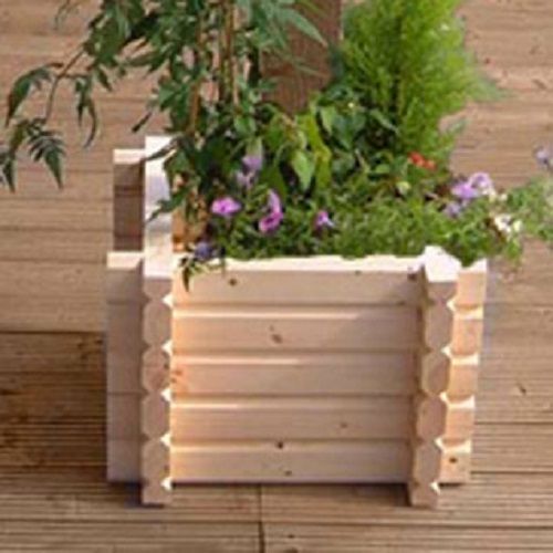 Buildround Square Planter - Timber - L45.7 x W45.7 x H33 cm