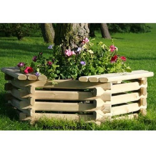 Medium Tree Seat / Planter - Timber - W122 x H41 cm